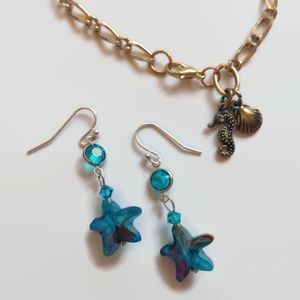 5/$20 - Mermaid Earrings and Necklace set